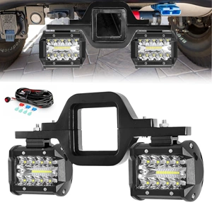 Cross-Border In-Stock 4-Inch 60W Trailer Hitch Mounting Bracket and Wiring Harness External Auxiliary Inspection Light for Car Roof Repair