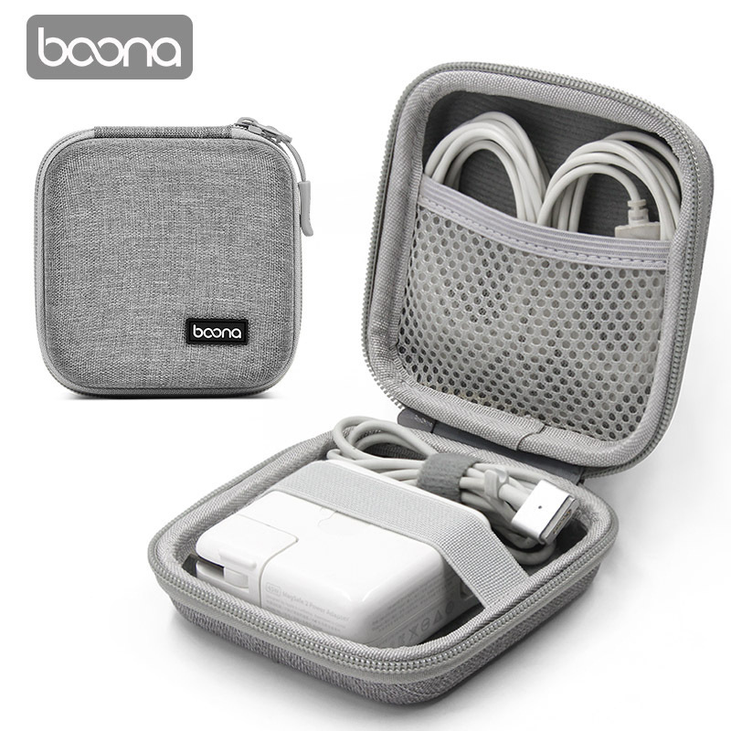 Laptop Power Pack MacBook Air/Pro Charging Cable Adapter Headphone Data Cable Hard Shell Storage Box Laptop Power Pack MacBook Air/Pro Charging Cable Adapter Headphone Data Cable Hard Shell Storage Box