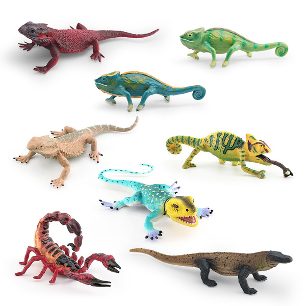 Simulated children's insect animal model chameleon scorpion lizard…