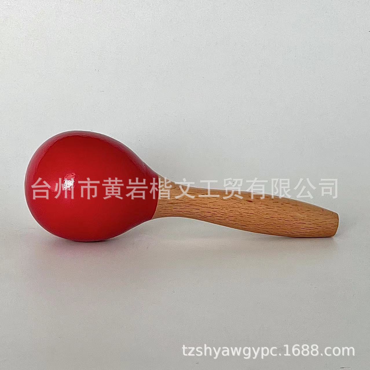 Instrumento musical de Orff Bola de arena de madera de haya martillo de arena grande agarrar y perseguir bebé recién nacido bebé juguete lote image 4