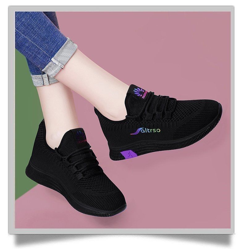 Damen Arbeitsschuhe Sportschuhe Lederschuhe Sneakers Mesh Canvas Atmungsaktive vielseitige Schuhwerk Sneakers_voghion.com