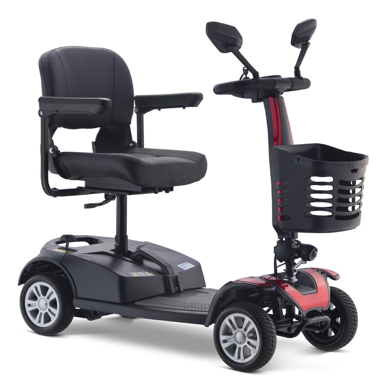 Yile factory direct folding Big Wheel electric battery car small adult electric car home elderly scooter four