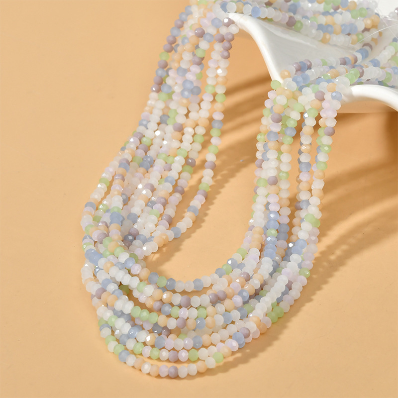 40g Weight Beads Jewelry Making Type Diameter 3mm Jewelry Making Size DIY Jewelry Accessories Classification 0.7mm Hole Size 165 Pieces Per Piece Quantity Artificial Crystal Material Solid Color Pattern Plating Design Simple Style Style 165 Pieces Per Piece Diameter 3mm 0.7mm Artificial Crystal Solid Color DIY Jewelry Accessories Beads 7