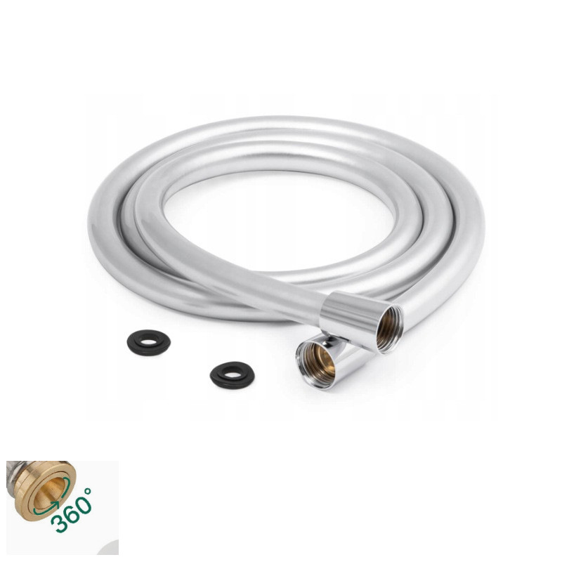 Manguera de Ducha de PVC, Tubo de Salida para Calentador de Agua, Conexión para Ducha de Baño, Boquilla, Tubo de Agua Doméstico Reforzado