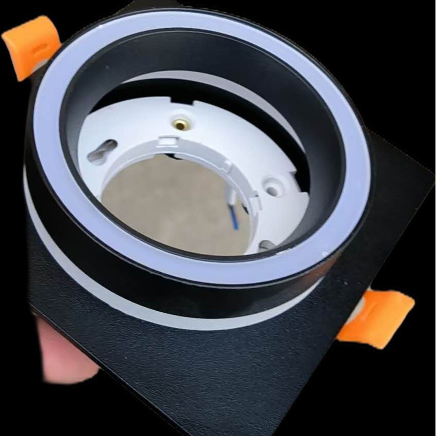 嵌入式全铝筒灯外壳gx53酒店暗装灯具外壳配件天花灯套件厂家批发