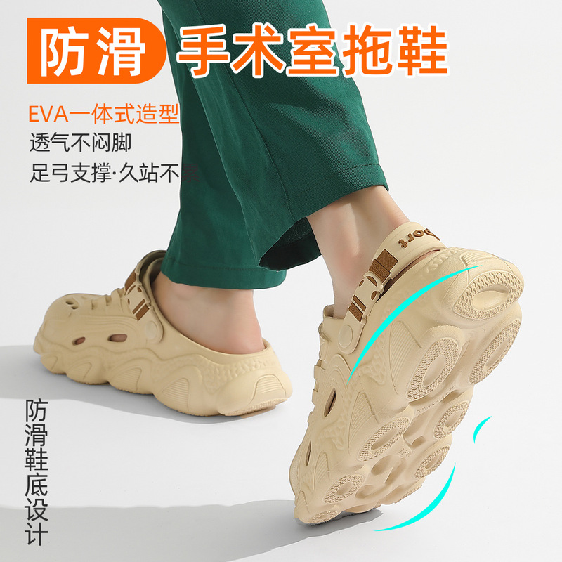 Medical Operating Room Slippers Men's Summer Outer Wear Clogs 2025 New Eva Anti-Slip and Anti-Odor Driving Sandals Medical Operating Room Slippers Men's Summer Outer Wear Clogs 2025 New Eva Anti-Slip and Anti-Odor Driving Sandals