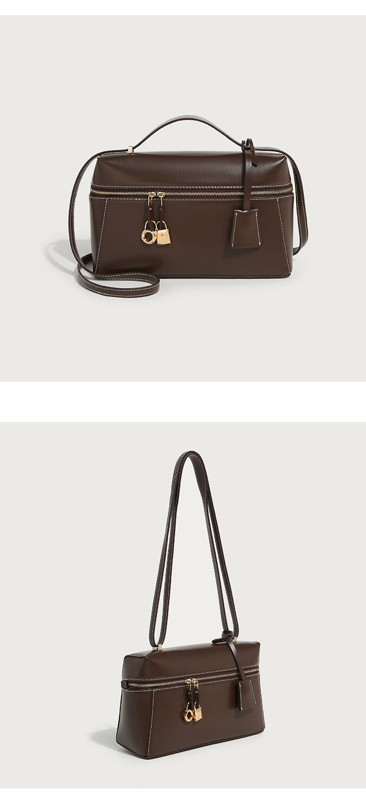 2024 Winter New Unique Design Fashion Versatile Box with Advanced Sense Commuter Handheld One Shoulder Crossbody Bag_voghion.com