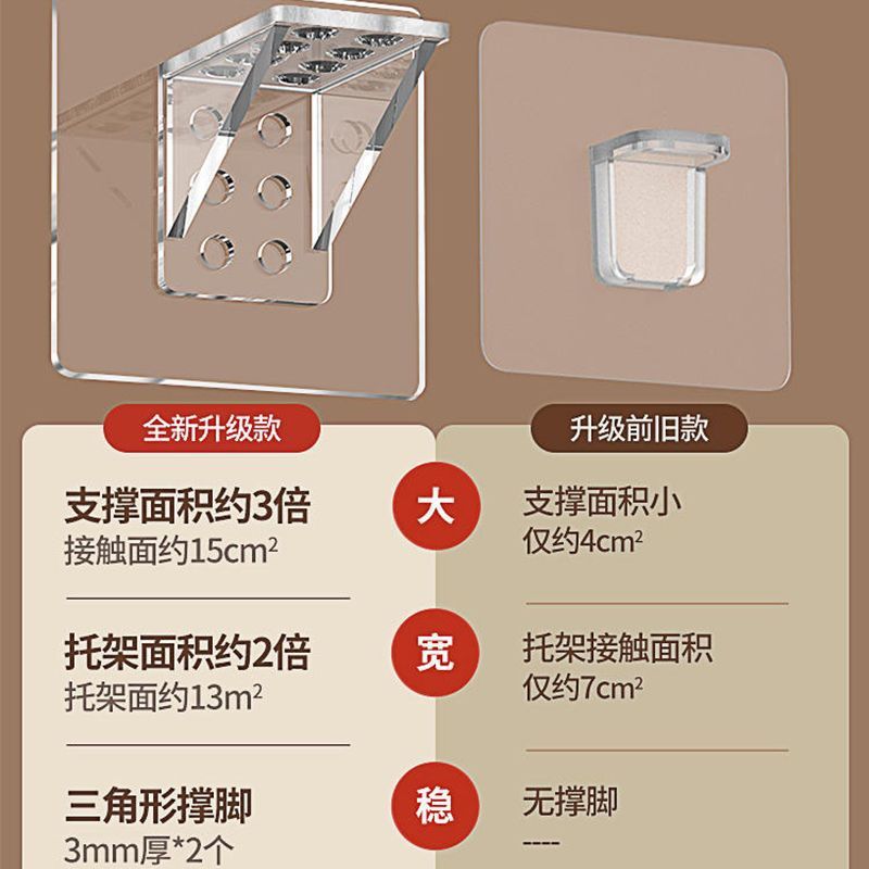 (2개) 파티션 고정 지지층 판 지지대 시트 비 천공 홀더 계층화 된 지지대 오버 사이즈 파티션 플레이트지지 캐비닛 플레이트 지원