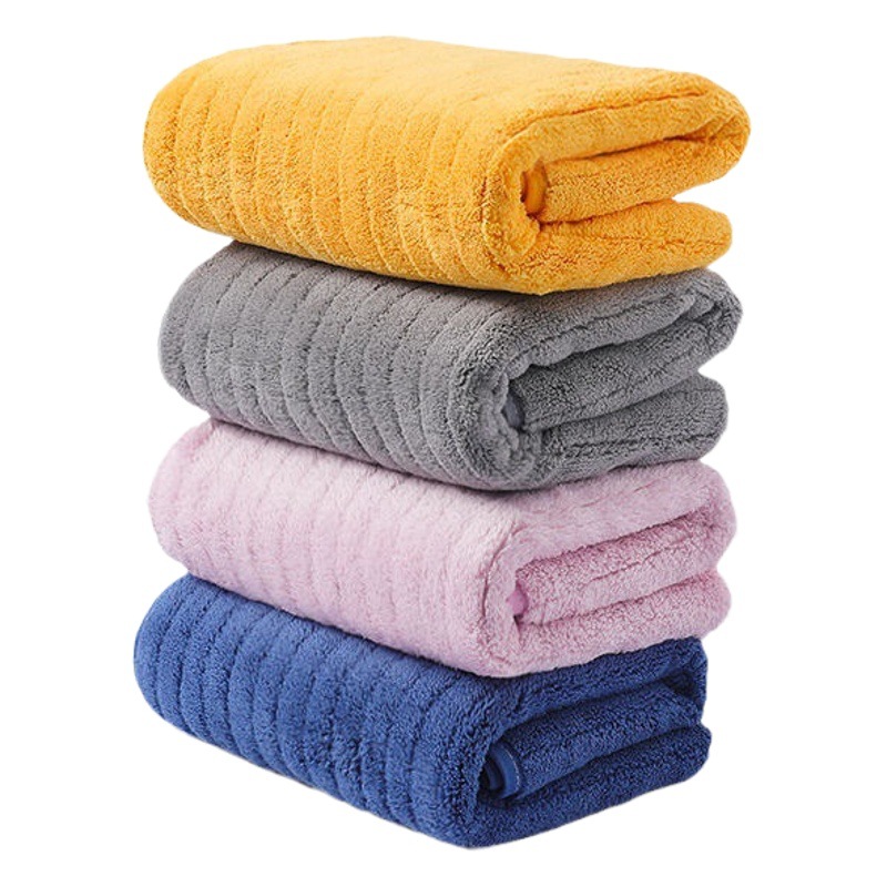 Toalla de terciopelo coral engrosada suave absorbente sin pelusa Toalla de secado rápido para el cabello Toalla de cara para el hogar adulto fábrica al por mayor