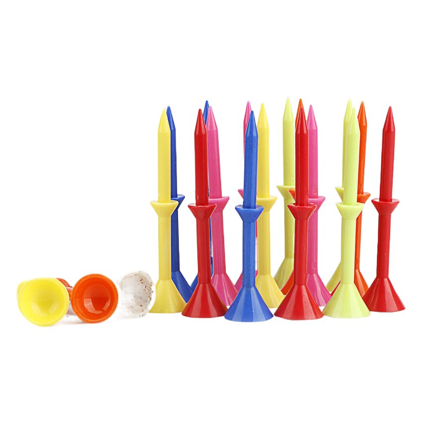 Nueva bola de golf nail tee copa de vino con soporte de la capa de plástico asiento de la bola de color mezclado entrega 83mm transfronteriza Venta caliente