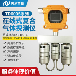 Online Ammonia GaS Detector TD600S-NH3 GaS Detector Color Screen DiSplay Signal TranSmiSSion