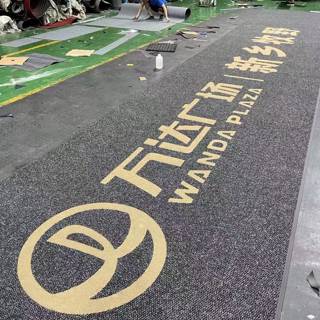 수입 파인애플 패턴 카펫 블랙 그레이