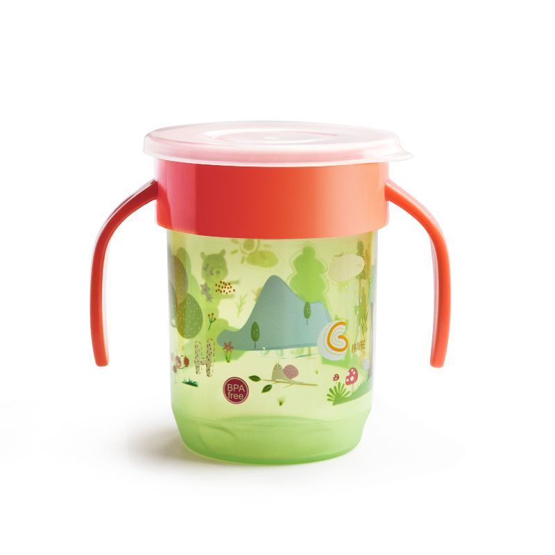 Fabricante de origen Taza de agua para niños Taza de pico de pato Taza de paja Taza de plástico Taza de agua 360 Serie completa de tazas para bebés