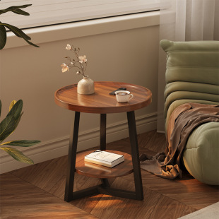 Coffee Table Living Room Household Small Apartment Sofa Side Table Small Table Round Balcony Tea Table Bedroom Bedside Table Rack