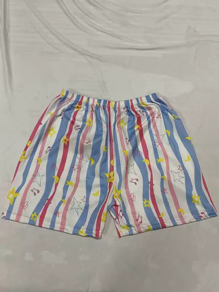 Striped note shorts