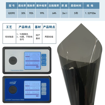 Automotive Film: film, privacy car window glass film - front-bumper-30-light-transmission