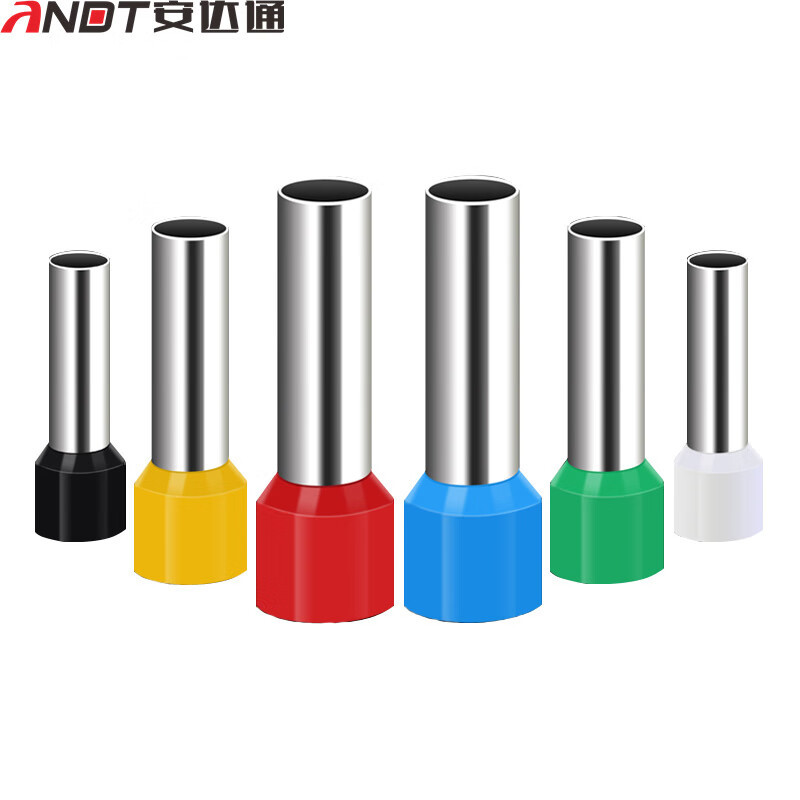 安达通 E型管形端子 欧式针形端子冷压接线端子管型端子铜端子 E0