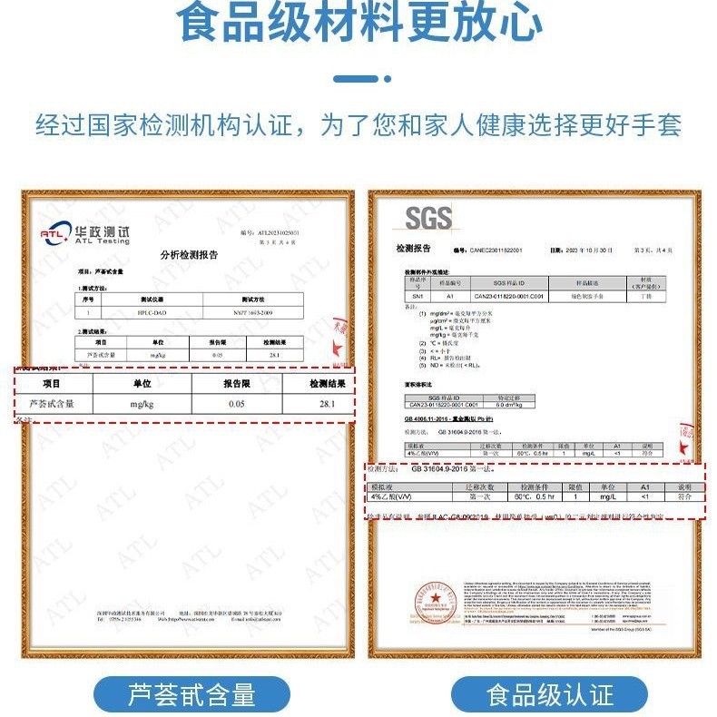 Procesamiento personalizado, largos y gruesos guantes desechables de Ding Qing, limpieza de platos de cocina, guantes de nitrilo rosa de 12 pulgadas