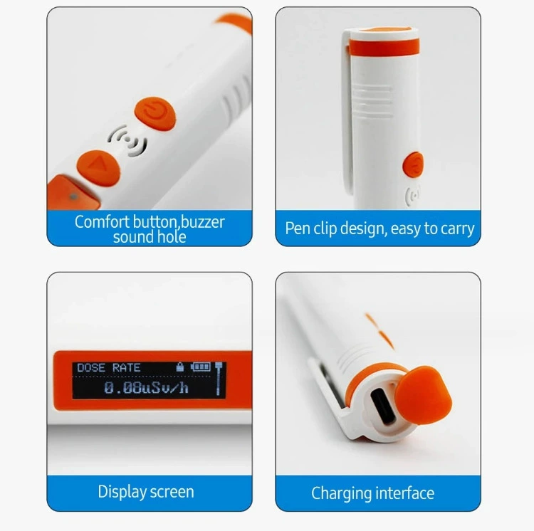 Ручная ручка детектор ядерной радиации x/y лучей личный счетчик дозировки будильника