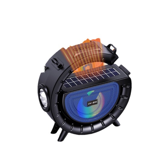 African Wireless Bluetooth Speaker Portable Solar Card Slot Outdoor Sports Speaker Ship Instantly