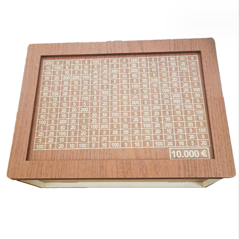 Caja de dinero transfronteriza con contador de la calidad de la casa Contador objetivo alcancía niños caja de regalo artesanías