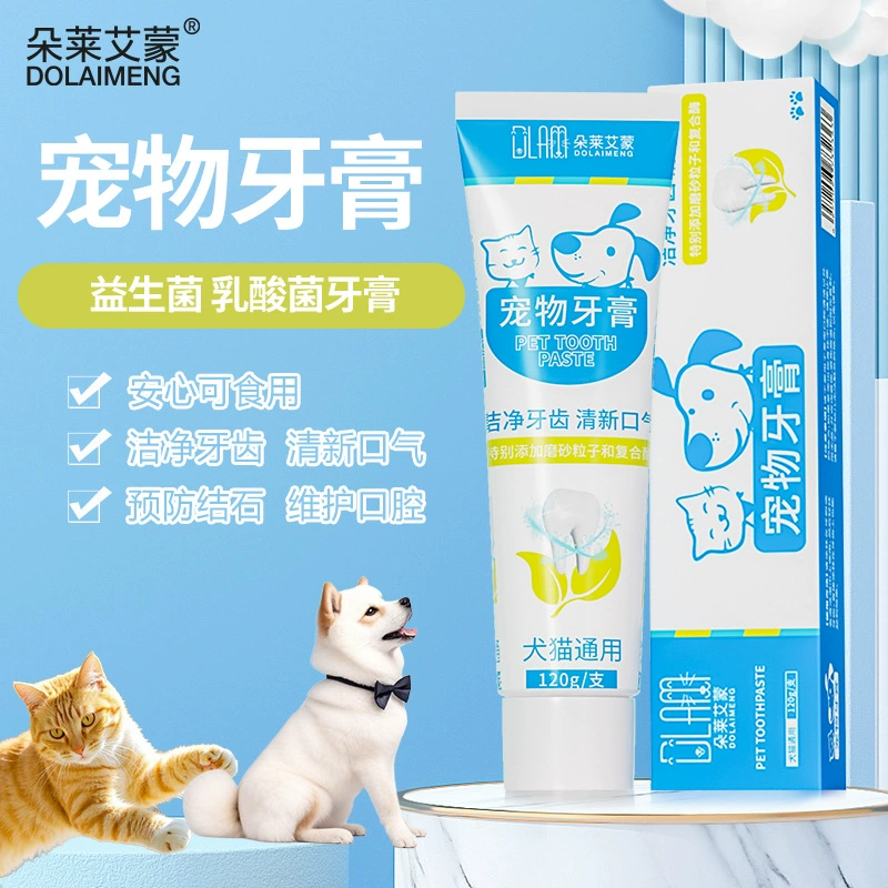 Домашние животные Зубная паста Кошки собаки улучшают неприятный запах изо рта Предотвращение зубного камня Пробиотики устраняет неприятный запах изо рта
