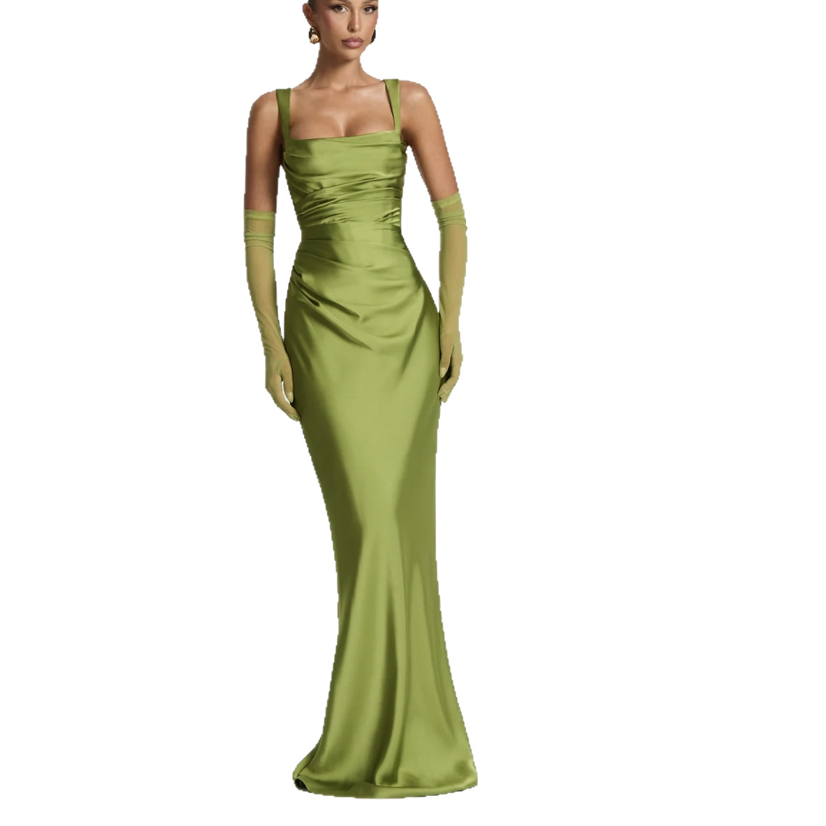 Women’s Sexy Sleeveless Bodycon Dress – Slim Fit Solid Color Strap Mini Dress For Club, Date Night & Evening Out (S-XXL)_voghion.com