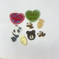 Фабрика оптом DIY аксессуары для одежды животных ткань наклейки головные уборы аксессуары для волос Симпатичные трикотажные аксессуары для одежды на складе
