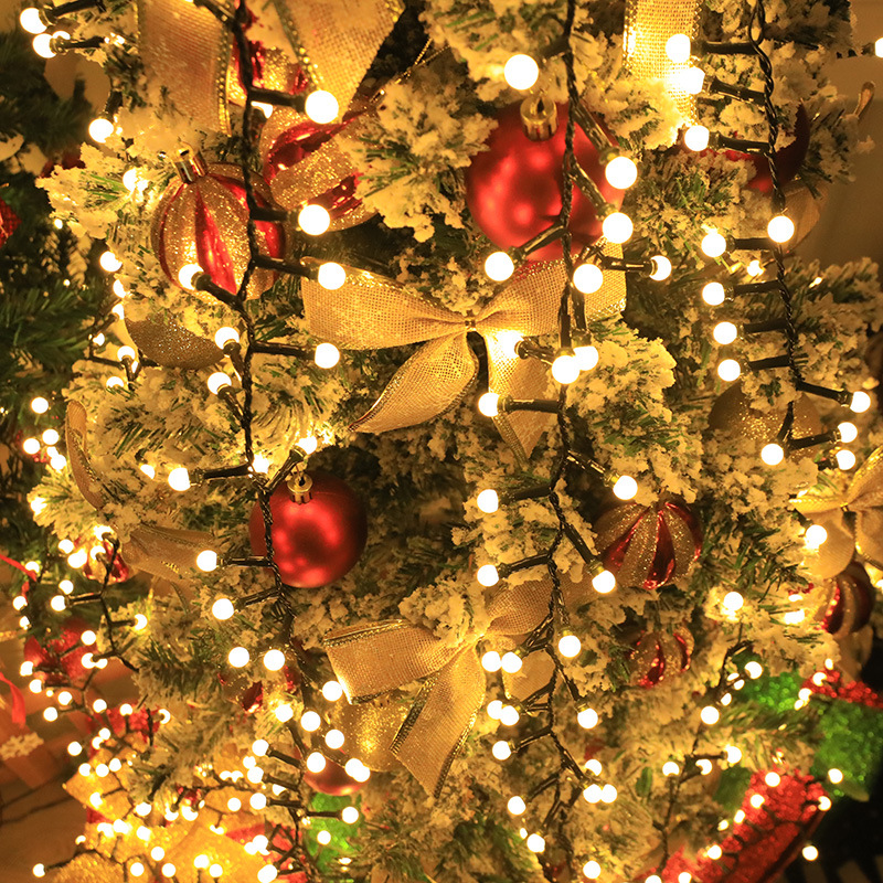 Comercio exterior transfronterizo de baja tensión plug-in de la cadena de luz de la cereza 10 m 500 luces adecuadas para el dormitorio de vacaciones de Navidad luces de colores decorativos