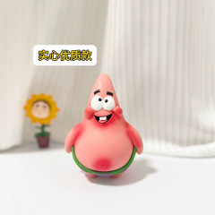 ビッグスマートスター潮おもちゃフィギュアデスクトップ装飾車の人形かわいい漫画の誕生日ギフトカラーボックス