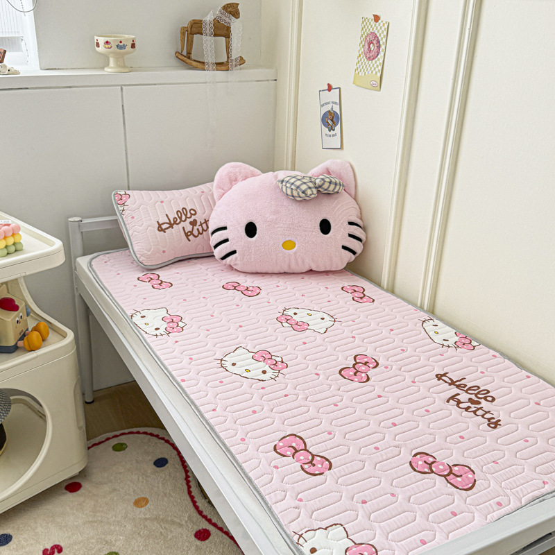 Cross-border premium cartoon latex cooling mat, Sanrio ice silk mat, summer air conditioning mat, baby soft sleeping mat, anti-bump cushion