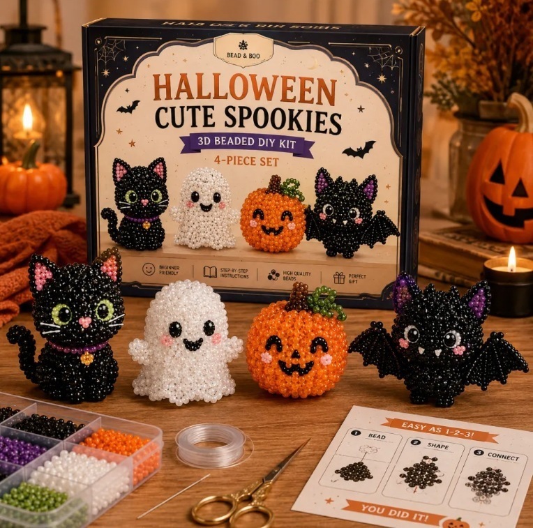 Kit de Cuentas de Animales DIY 3D Plástico