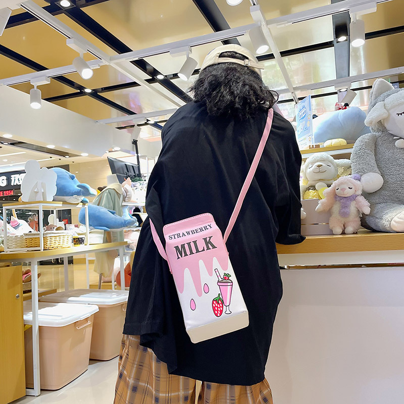 Small Pu Leather Fruit Square Buckle Crossbody Bag display picture 46