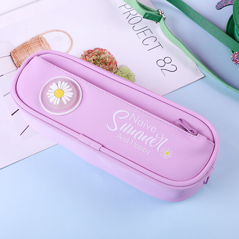 Fresh capacious school pencil case for students, training, Birthday gift 4