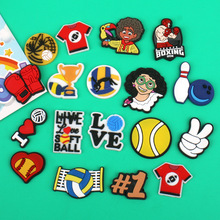 配件手机壳diy贴片发饰奶油胶配件批发鞋扣底材鞋扣排球保龄球运