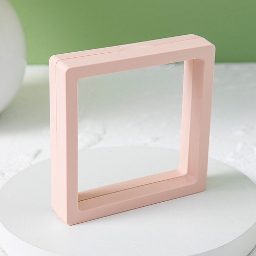 Silver jewelry floating box PE film box bangle earring ring anti-oxidation jewelry transparent display storage box