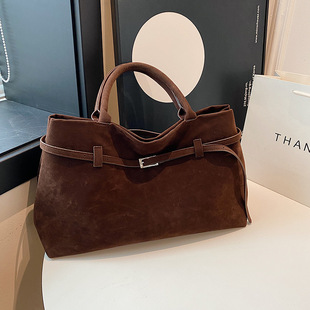 (Cross-border trading), fashionable universal retro suede design one-shoulder bag, internet celebrity, city style