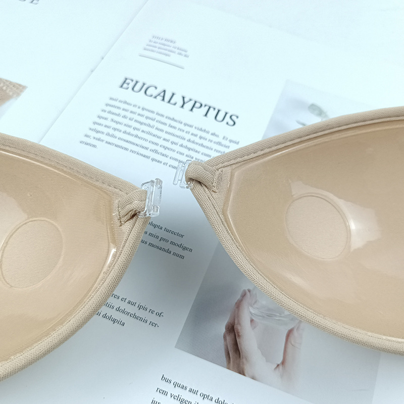 Lace invisible bra, strapless push-up, non-slip silicone straps, nipple stickers, wedding dress, women's Hefeng underwear