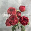 Red Simulation Flower Wedding Wedding Hall Fake Flower Decoration Road Insert Flower Silk Flower Ceiling Flower Foreign Trade Cross -border