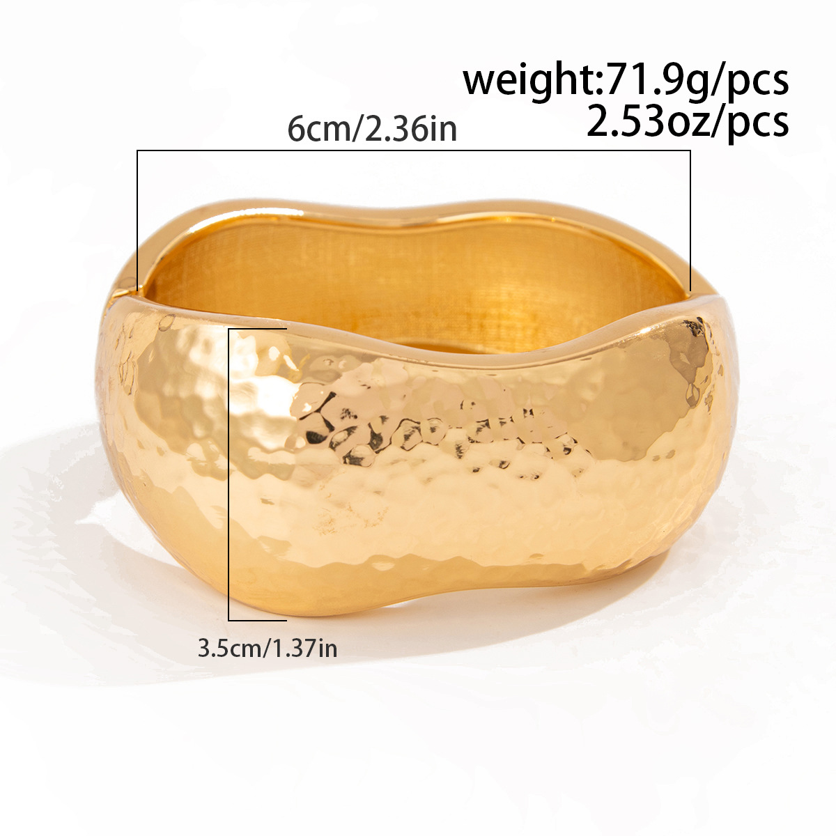 55g Weight Bangle Classification Alloy Chain Material 1 Piece Quantity Holiday, Travel Occasion Alloy Material Geometric Pattern Women's Gender Plating Design Elegant, Lady, Simple Style Style Elegant Lady Simple Style Geometric Alloy Bangles Wholesale 20