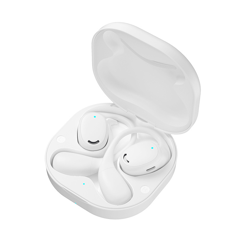 2024 nuevos auriculares Bluetooth con orejas colgantes M62 sin conducción ósea inalámbrica indolora con auriculares abiertos