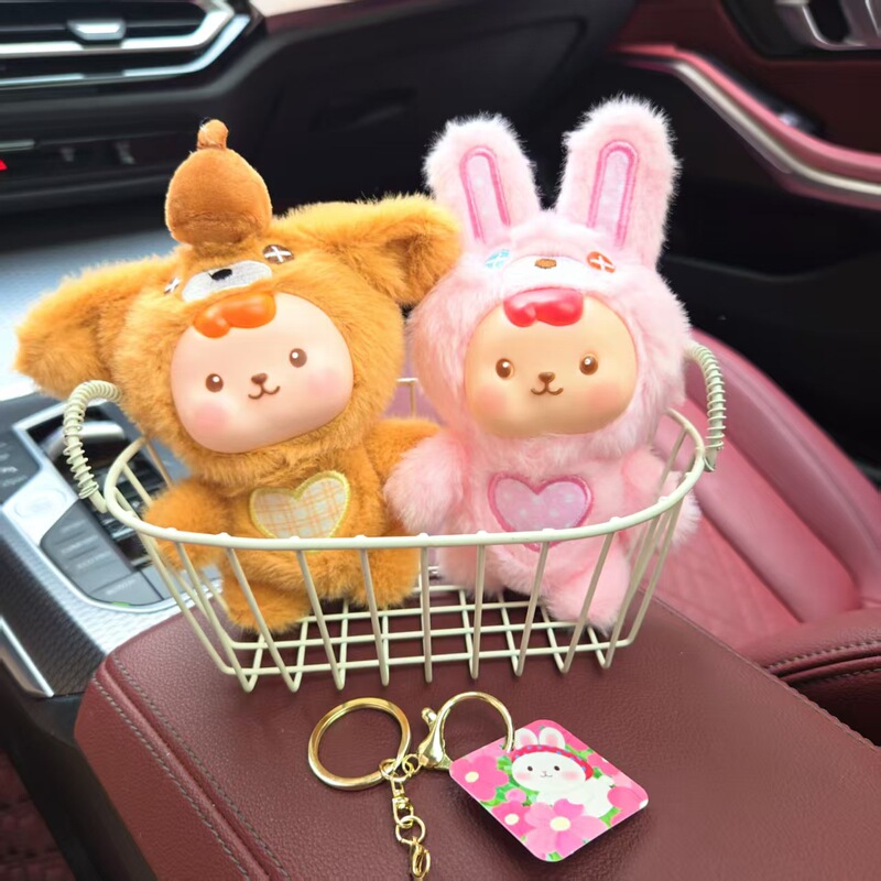 国境を越えた愛の萌えペットのぬいぐるみがかわいい小動物人形のバックパックのストラップアニメのぬいぐるみのキーホルダー|undefined