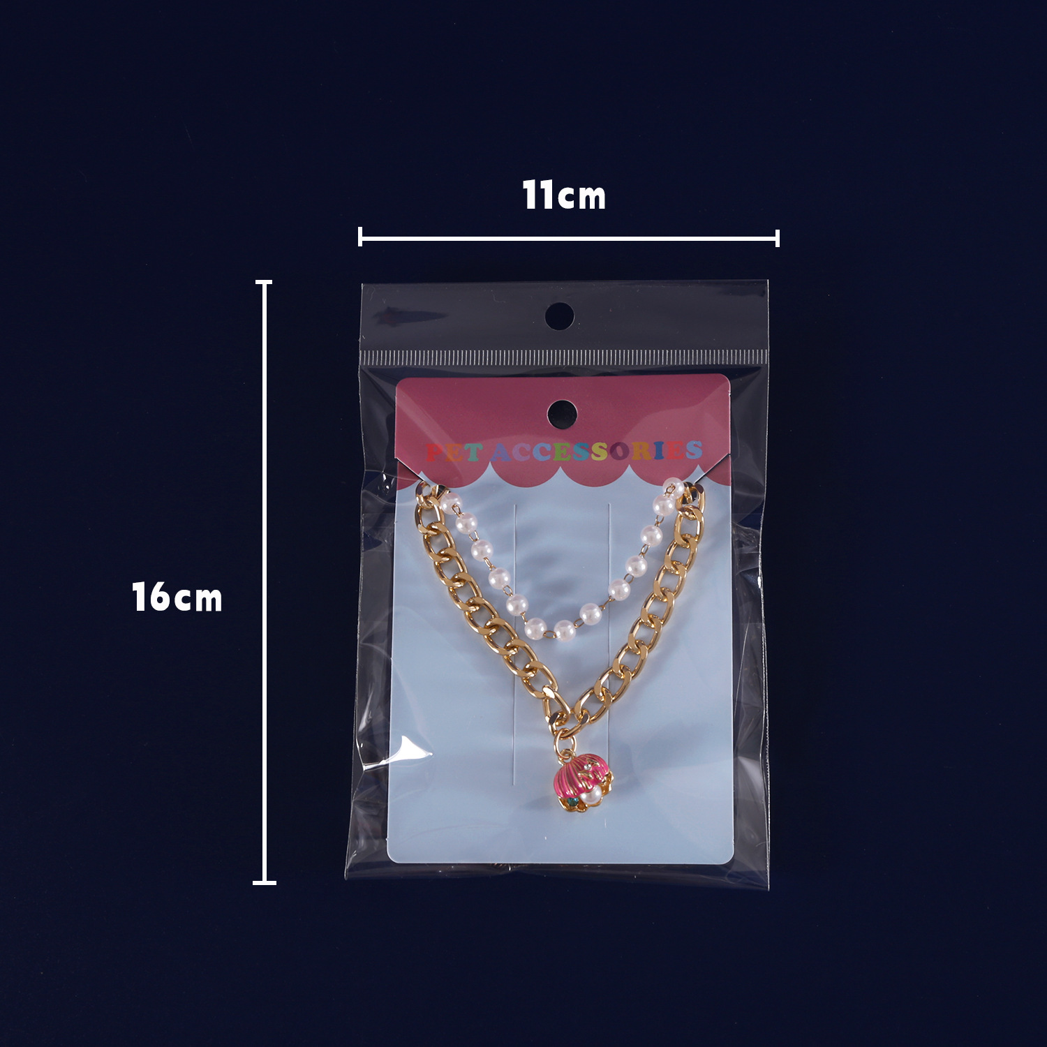 Collar de la serie del océano de la concha de la perla de la mascota, cadena de diamantes de la perla, gato, perro, princesa, collar de concha de color
