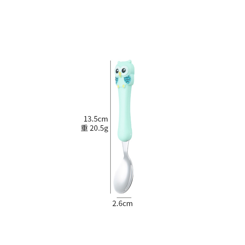 녹색 단일 숟가락