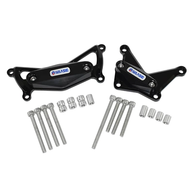 Suitable for Suzuki GSX-S 950 21-24 Modified Motorcycle Engine Hood Anti-fall Block Protective Glue (Motorcycle frame) - black