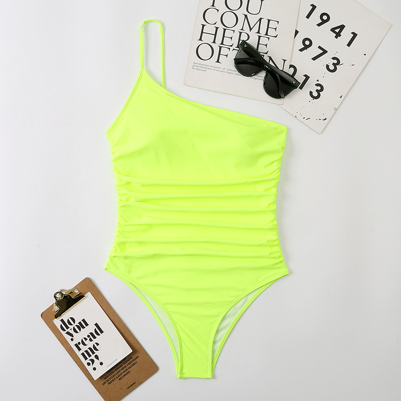 Single Shoulder Suspender Triangle One Shoulder Swimsuit - One Shoulder Swimsuit - Uniqistic.com