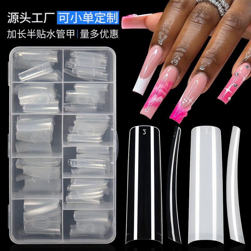 Nail piece half stick water pipe a 550 piece bag French patch coffin a lengthened transparent square a factory wholesale