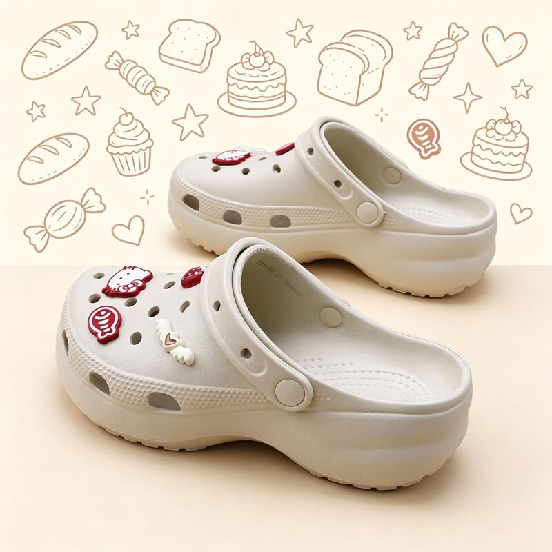 Cloud Clogs for Women 2026 New Summer Outdoor Thick-Soled Height-Increasing Medical Work Dual-Use Beach Sandals