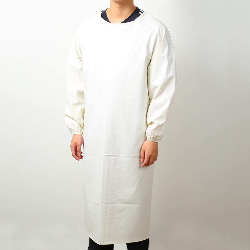 Delantal con mangas, comedor acuático a prueba de aceite, impermeable y resistente al desgaste, ropa de trabajo, manga larga.