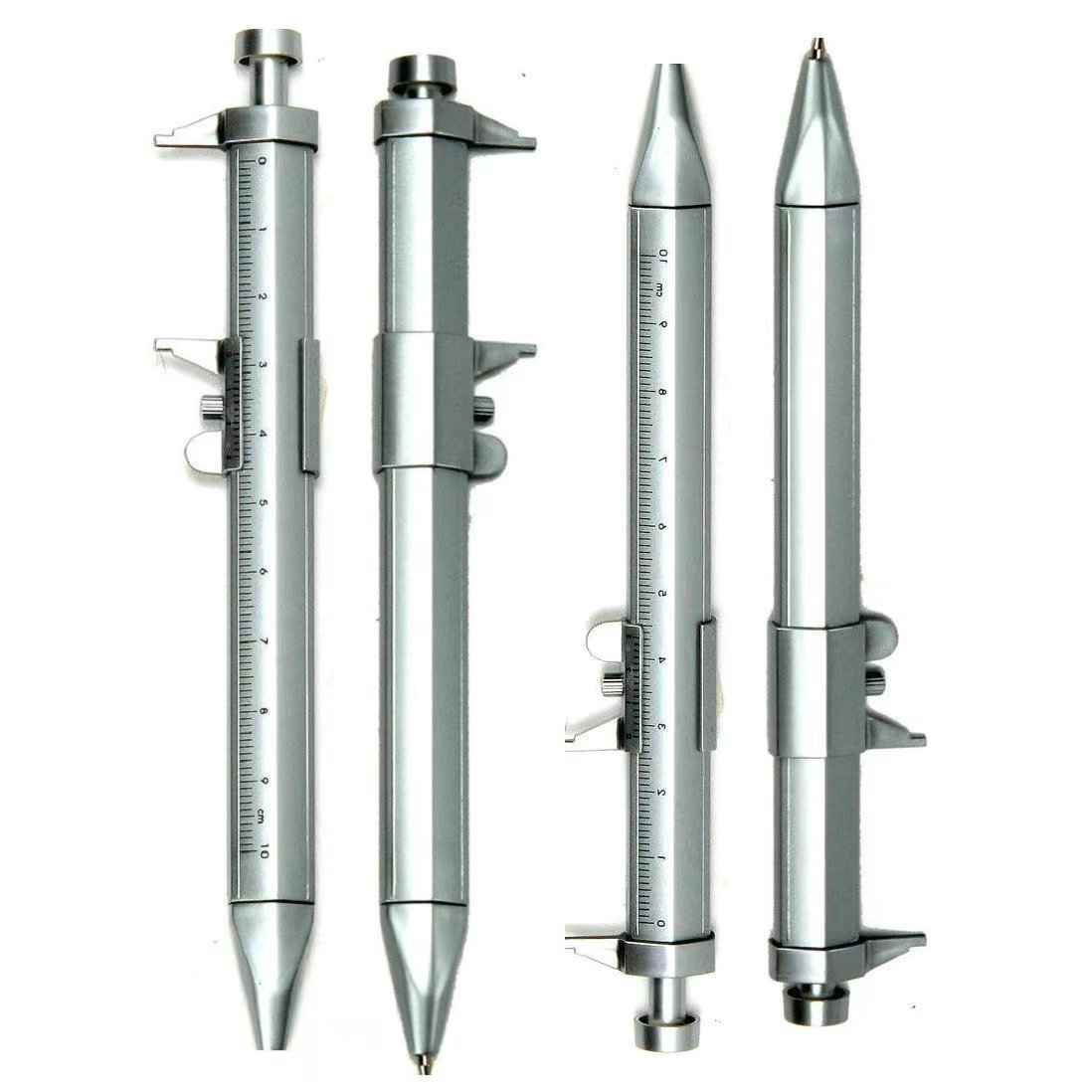 Office Supplies Scale Vernier Caliper Pen Creative Novelty Stationery Ballpoint Pen Student Multi-Purpose Gift Precision Measurement